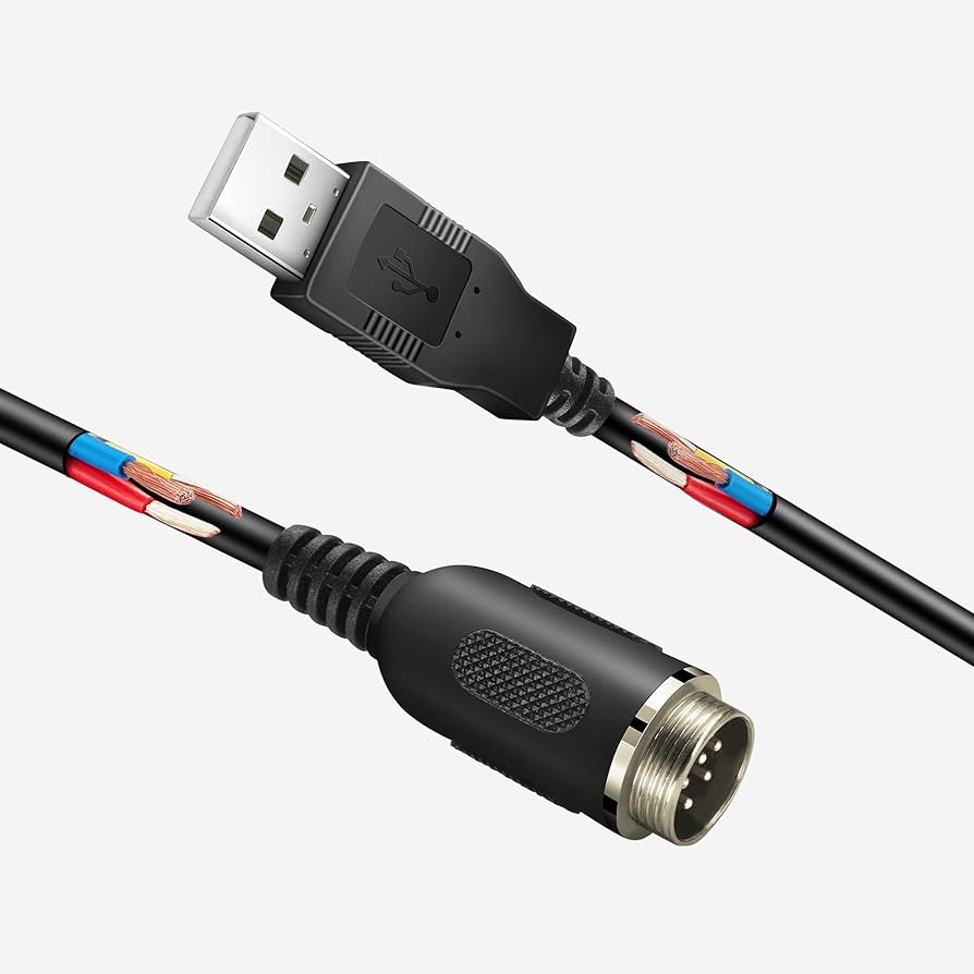 THRUSTMASTER TH8A ＋ USBサイドブレーキ Amazon.co.jp: ZLiT Connection Din6 USBケーブル Thrustmaster